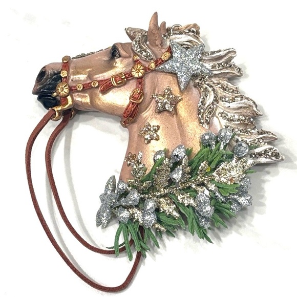 Holiday Horses: “Nova” design. Decorated horse ornament in handcrafted designs. - Picture 12 of 15